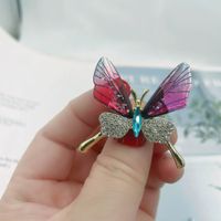 Simple Style Butterfly Alloy Plating Rhinestones Women's Brooches 1 Piece sku image 15