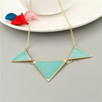 Simple Style Triangle Zinc Alloy Patchwork Women's Pendant Necklace sku image 5