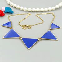 Simple Style Triangle Zinc Alloy Patchwork Women's Pendant Necklace sku image 10