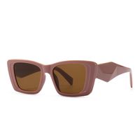 Retro Cool Style Gradient Color Leopard Ac Square Full Frame Women's Sunglasses sku image 4