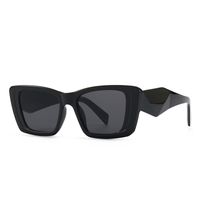 Retro Cool Style Gradient Color Leopard Ac Square Full Frame Women's Sunglasses sku image 1