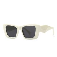 Retro Cool Style Gradient Color Leopard Ac Square Full Frame Women's Sunglasses sku image 6