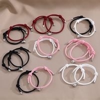 Casual Simple Style Heart Shape Alloy Rope Couple Bracelets main image 1