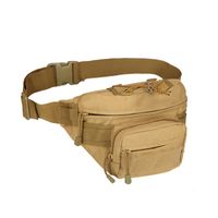 Unisex Casual Retro Sports Solid Color Camouflage Oxford Cloth Waist Bags sku image 4