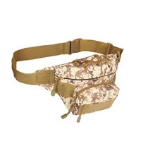 Unisex Casual Retro Sports Solid Color Camouflage Oxford Cloth Waist Bags sku image 3