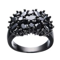 Punk Solid Color Copper Plating Inlay Zircon Women's Rings sku image 4