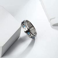 Simple Style Eye Titanium Steel Polishing Rings main image 1