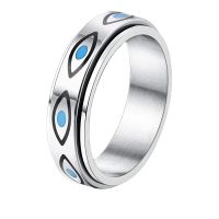 Simple Style Eye Titanium Steel Polishing Rings main image 3