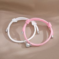 Casual Simple Style Heart Shape Alloy Rope Couple Bracelets sku image 5
