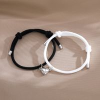 Lässig Einfacher Stil Herzform Legierung Seil Paar Armbänder sku image 6