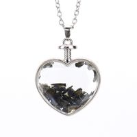 Simple Style Heart Shape Natural Stone Plating Pendant Necklace sku image 8