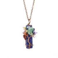 Streetwear Leaf Natural Stone Pendant Necklace In Bulk sku image 7