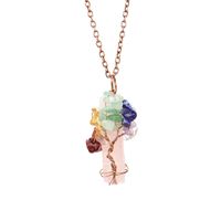 Streetwear Leaf Natural Stone Pendant Necklace In Bulk sku image 8