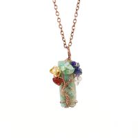 Streetwear Leaf Natural Stone Pendant Necklace In Bulk sku image 6