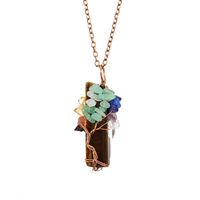 Streetwear Leaf Natural Stone Pendant Necklace In Bulk sku image 10