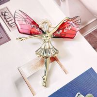 Cute Angel Wings Alloy Inlay Zircon Women's Brooches sku image 6