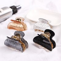 Commute Korean Style Solid Color Arylic Hair Claws main image 1