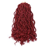 Women's African Style Party Low Temperature Flame Retardant Wire Long Curly Hair Wigs sku image 1