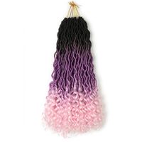 Women's African Style Party Low Temperature Flame Retardant Wire Long Curly Hair Wigs sku image 9