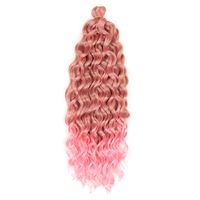 Women's Hip-hop Party Low Temperature Flame Retardant Wire Long Curly Hair Wigs sku image 9