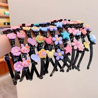 Cute Fruit Flower Butterfly Imitation Pearl Plastic Hair Band main image 2