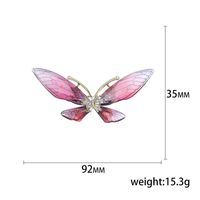 Simple Style Butterfly Alloy Plating Rhinestones Women's Brooches 1 Piece sku image 30