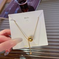 304 Stainless Steel 18K Gold Plated Simple Style Plating Geometric Pendant Necklace main image 5