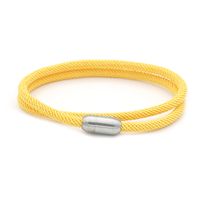 Simple Style Solid Color Spiral Stripe Rope Titanium Steel Unisex Bracelets main image 4