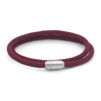 Simple Style Solid Color Spiral Stripe Rope Titanium Steel Unisex Bracelets sku image 8