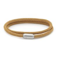 Simple Style Solid Color Spiral Stripe Rope Titanium Steel Unisex Bracelets sku image 16