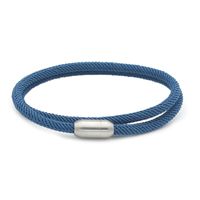 Simple Style Solid Color Spiral Stripe Rope Titanium Steel Unisex Bracelets sku image 6