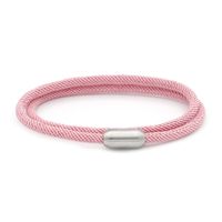 Simple Style Solid Color Spiral Stripe Rope Titanium Steel Unisex Bracelets sku image 14