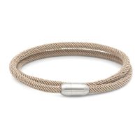 Simple Style Solid Color Spiral Stripe Rope Titanium Steel Unisex Bracelets sku image 10