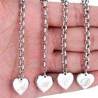 Ig Style Letter Heart Shape Copper Charm Bracelets main image 1