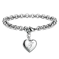 Ig Style Letter Heart Shape Copper Charm Bracelets sku image 20