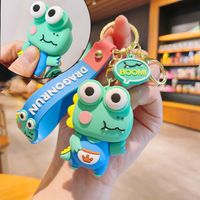 Cute Dinosaur Bear Frog Silica Gel Unisex Bag Pendant Keychain sku image 4