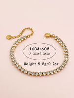 Nordic Style Lady Solid Color 304 Stainless Steel 14K Gold Plated Zircon Bracelets In Bulk main image 2