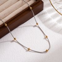 Ig Style Casual Simple Style Solid Color Stainless Steel 18k Gold Plated Necklace main image 5