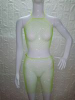 Women's Sexy Rock Streetwear Solid Color Chemical Fiber Blend Spandex Polyester Patchwork Skirt Sets sku image 9