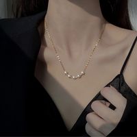 304 Stainless Steel 18K Gold Plated Simple Style Korean Style Plating Round Necklace main image 2