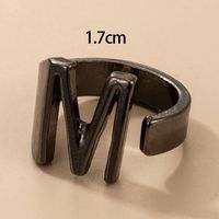 New Fashion Simple Letter M Ring main image 12