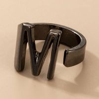 New Fashion Simple Letter M Ring main image 11