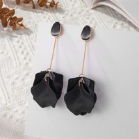 1 Pair Casual Simple Style Petal Stoving Varnish Arylic Drop Earrings sku image 15