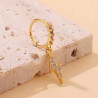 Ig Style Nordic Style Heart Shape Butterfly Stainless Steel Artificial Gemstones Nose Ring In Bulk main image 2