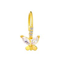 Style Ig Style Nordique Forme De Cœur Papillon Acier Inoxydable Pierres Précieuses Artificielles Piercing Au Nez En Masse sku image 10