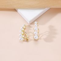 Sweet Solid Color Alloy Women's Ear Studs main image 5
