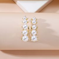 Sweet Solid Color Alloy Women's Ear Studs main image 4