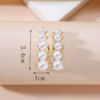 Sweet Solid Color Alloy Women's Ear Studs main image 3