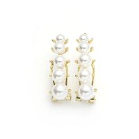 Sweet Solid Color Alloy Women's Ear Studs main image 2