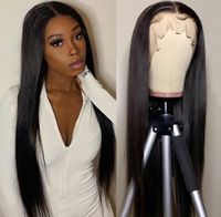 Unisex Fashion Street High Temperature Wire Centre Parting Long Straight Hair Wigs sku image 1